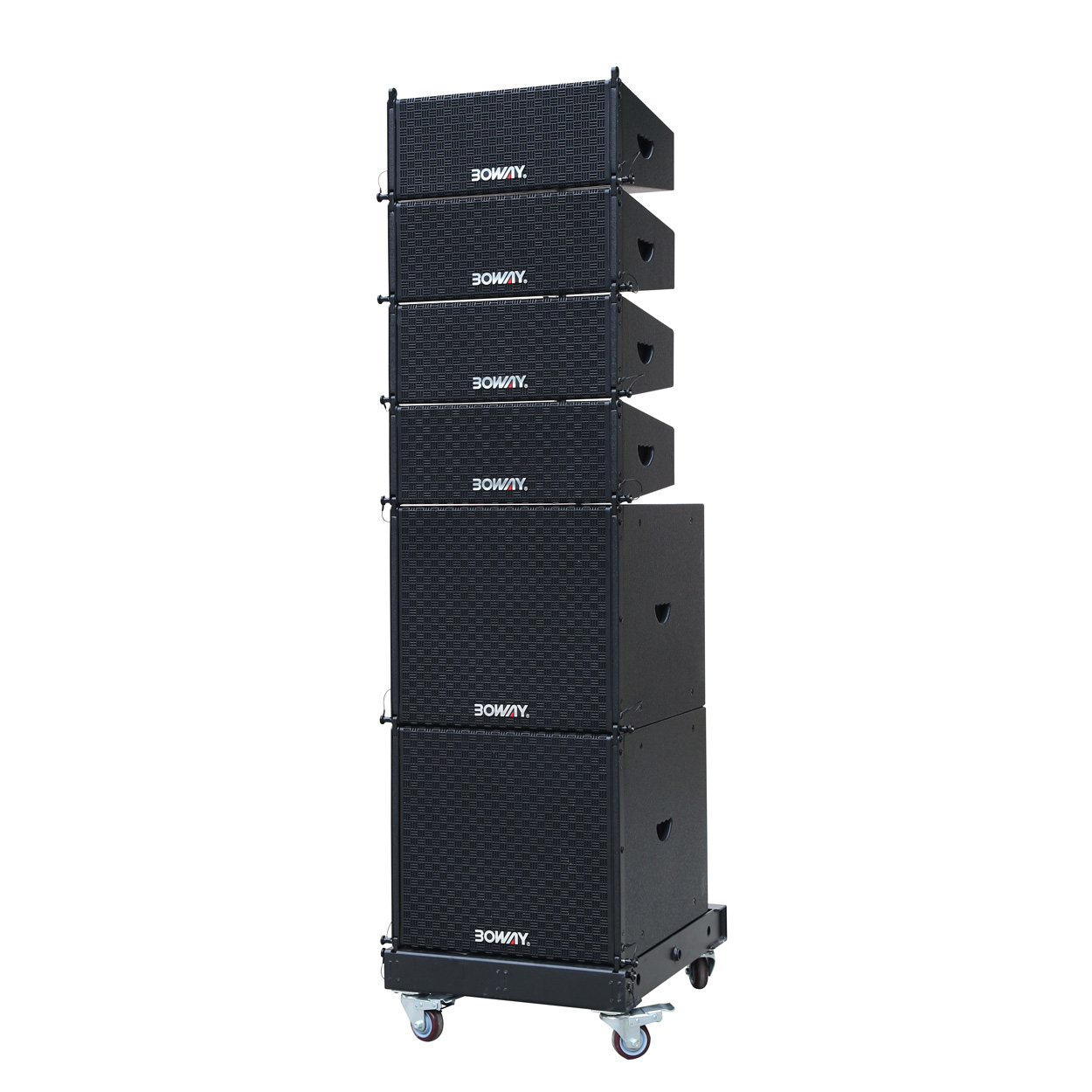 LB-206 & LB-15BS Dual 6" two way line array speaker set